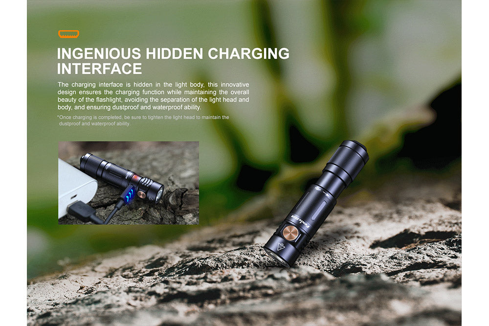 Fenix E05R Mini Keychain LED Flashlight - 400 Lumens - Norfolk Wood Shop