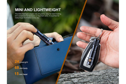 Fenix E05R Mini Keychain LED Flashlight - 400 Lumens - Norfolk Wood Shop