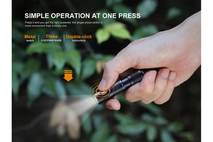 Fenix E05R Mini Keychain LED Flashlight - 400 Lumens - Norfolk Wood Shop