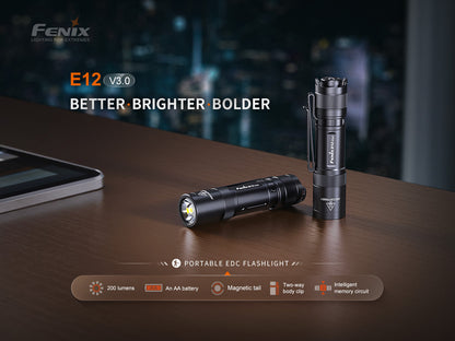 Fenix E12 V3 Pocket EDC AA Flashlight - Norfolk Wood Shop