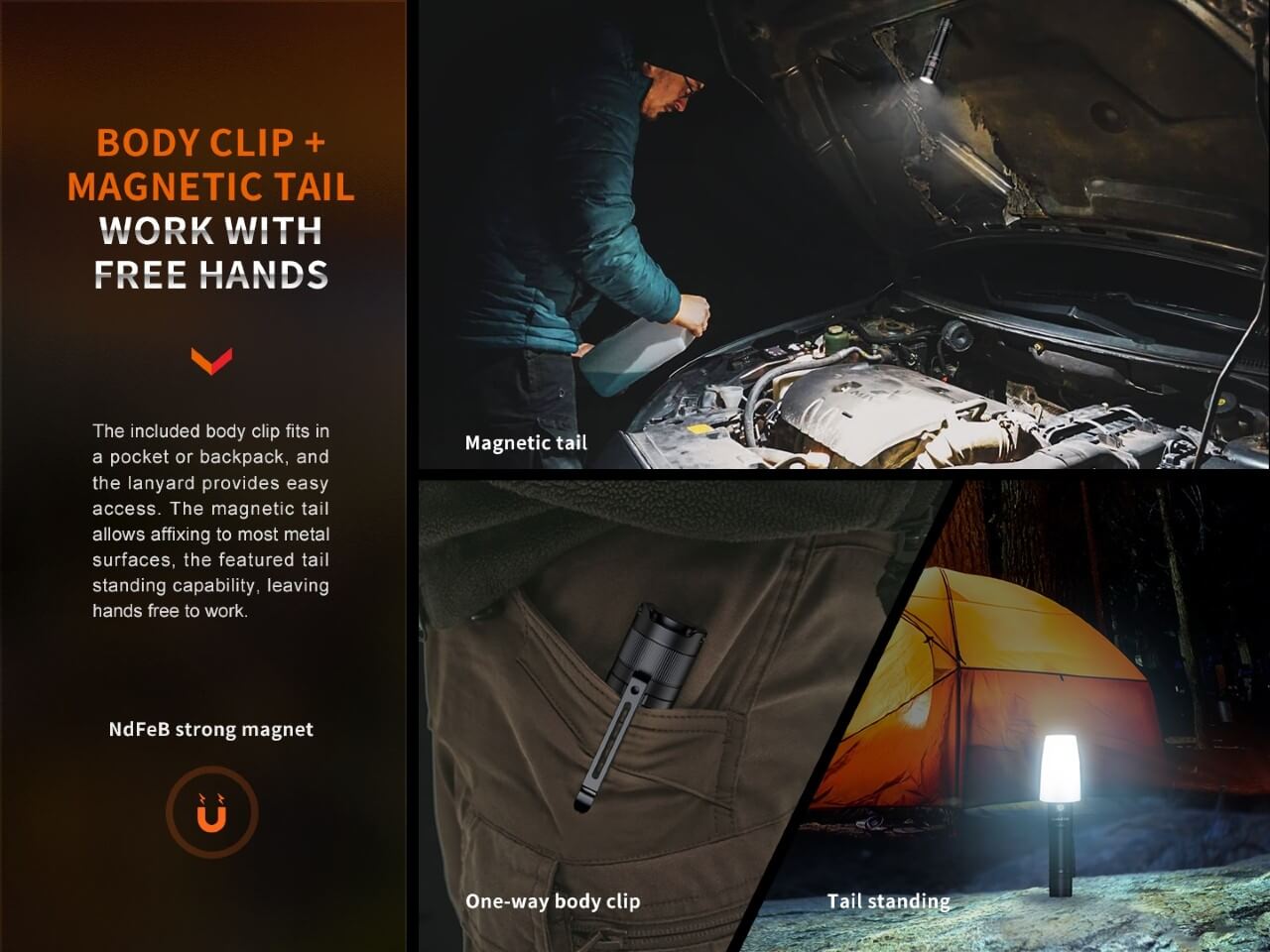 Fenix E35R High-Performance Rechargeable LED Flashlight - Norfolk Wood Shop