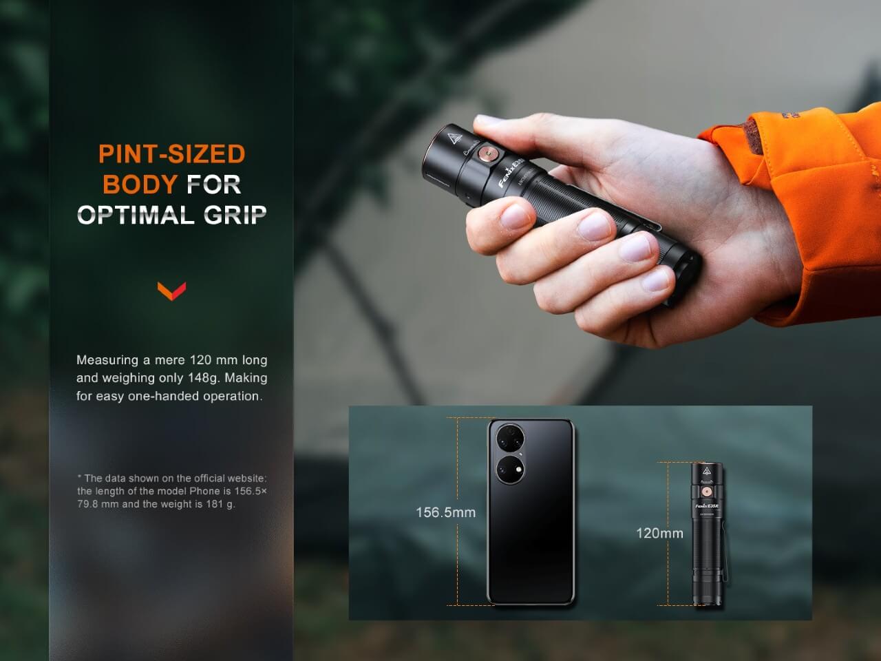 Fenix E35R High-Performance Rechargeable LED Flashlight - Norfolk Wood Shop