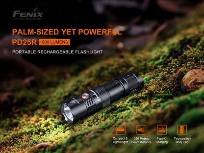 Fenix PD25R Rechargeable LED Flashlight - Norfolk Wood Shop