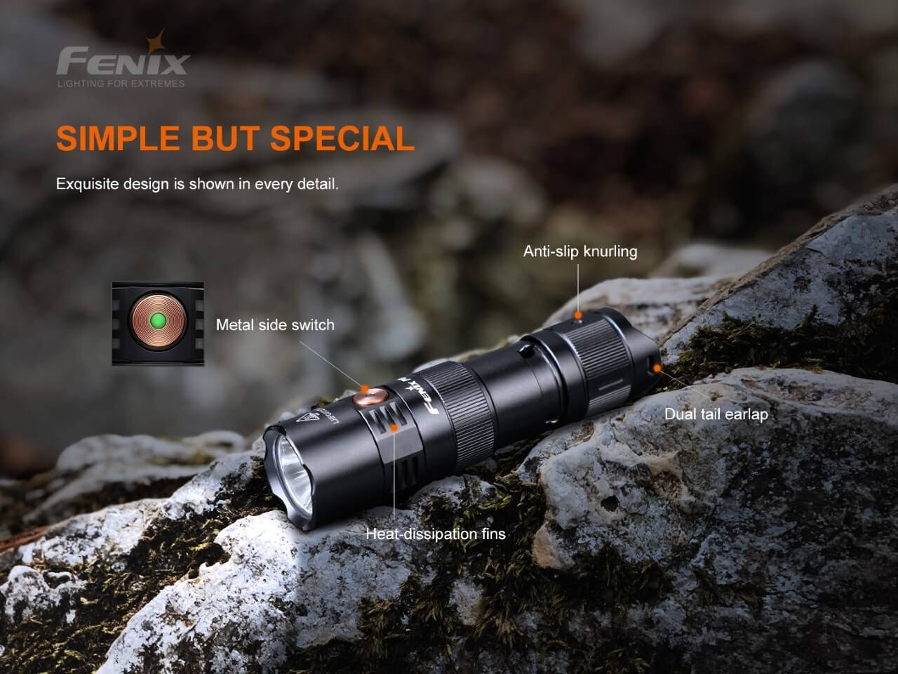 Fenix PD25R Rechargeable LED Flashlight - Norfolk Wood Shop