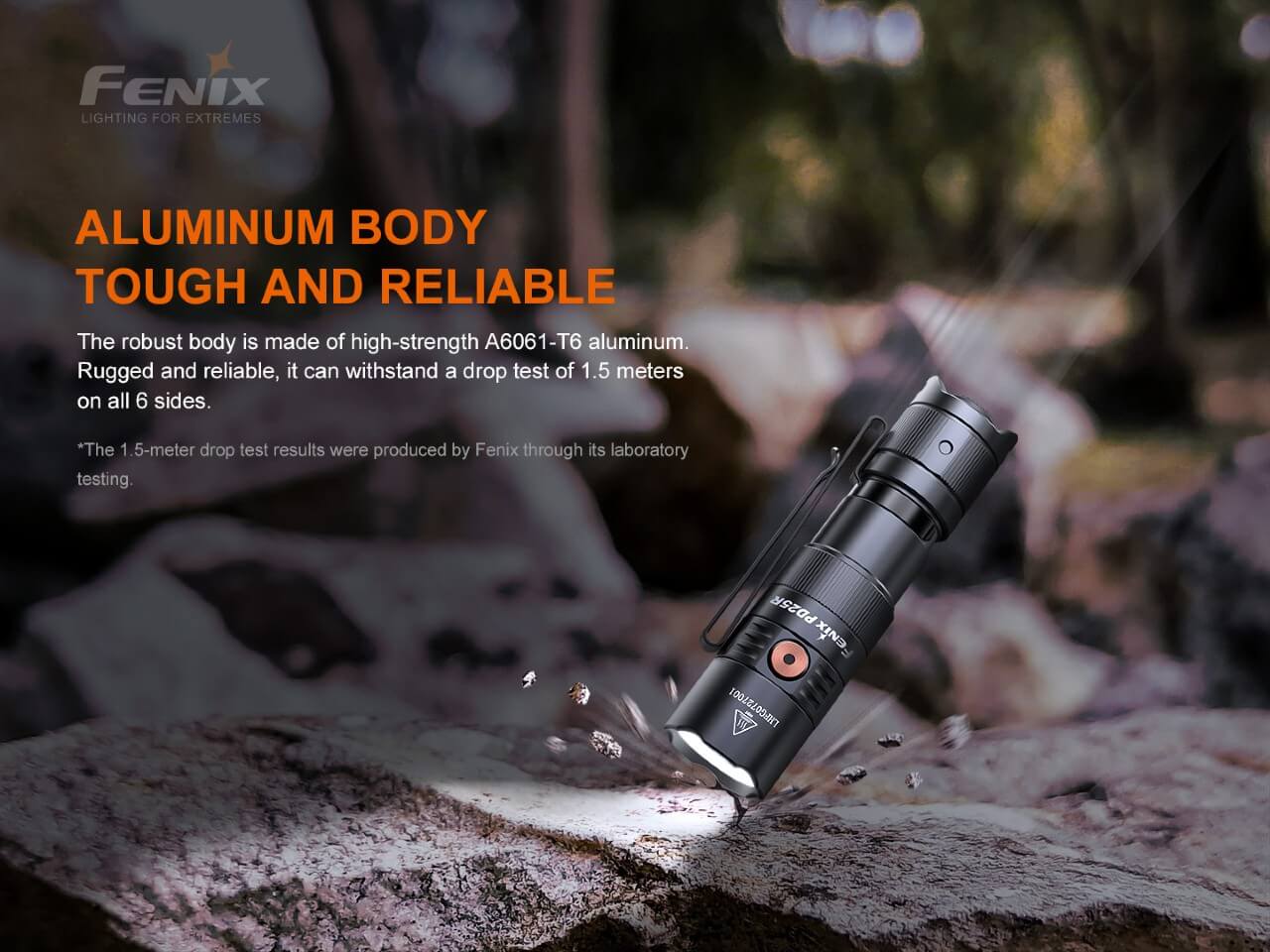 Fenix PD25R Rechargeable LED Flashlight - Norfolk Wood Shop