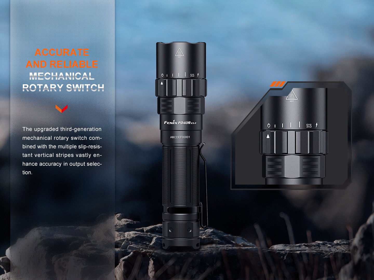 Fenix PD40R V3 Rechargeable Flashlight - Norfolk Wood Shop