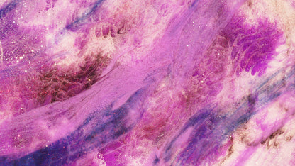 epoxy artwork with color pigments and glitters