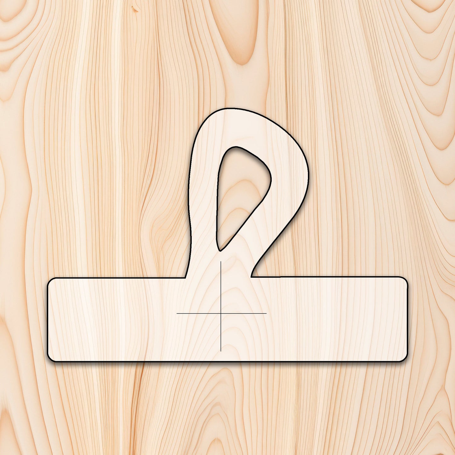 Gourmet Loop Cutting Board or Charcuterie Board Handle Acrylic Router Template