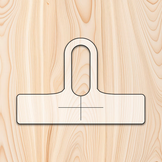 Elongated Hole Bottle Neck Cutting Board or Charcuterie Board Handle Acrylic Router Template