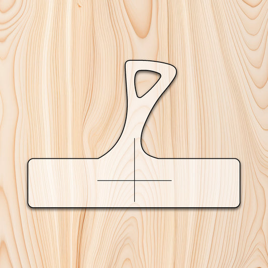 Organic Shape Cutting Board or Charcuterie Board Handle Acrylic Router Template
