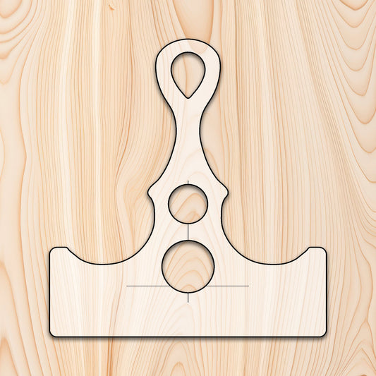 Axe Style Cutting Board or Charcuterie Board Handle Acrylic Router Template - Norfolk Wood Shop