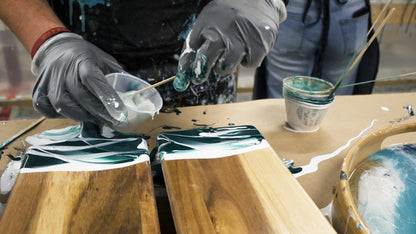 DIY epoxy charcuterie boards