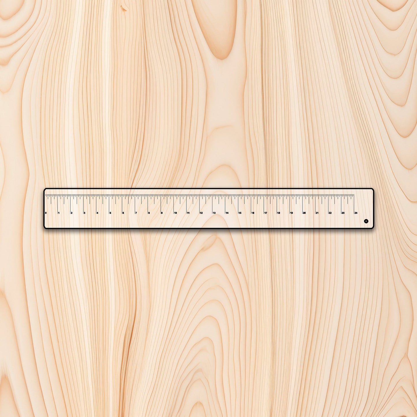 24" Clear Acrylic Measuring Ruler