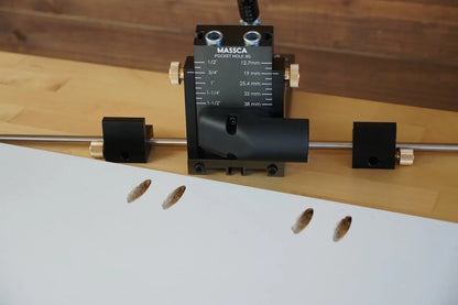 Massca M2 PRO Aluminum Pocket Hole Jig System  (Upgraded Triple Pilot Hole )