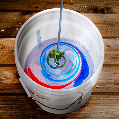 epoxy resin being mixed