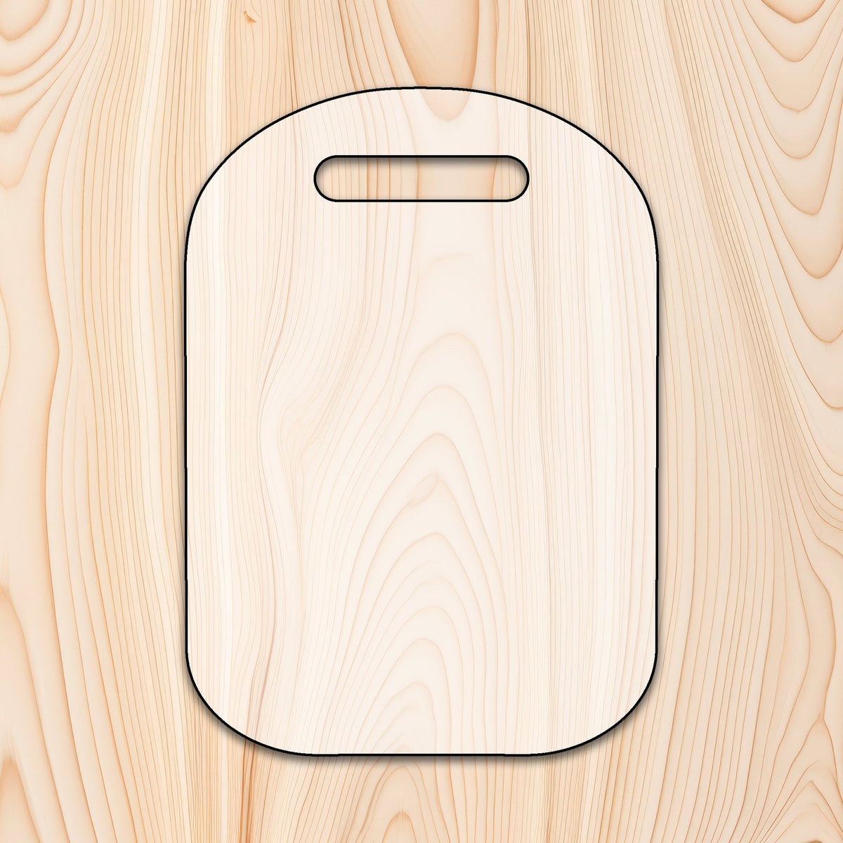 Modern Rounded Cutting Board or Charcuterie Board Acrylic Router Template