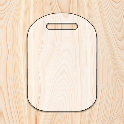 Modern Rounded Cutting Board or Charcuterie Board Acrylic Router Template