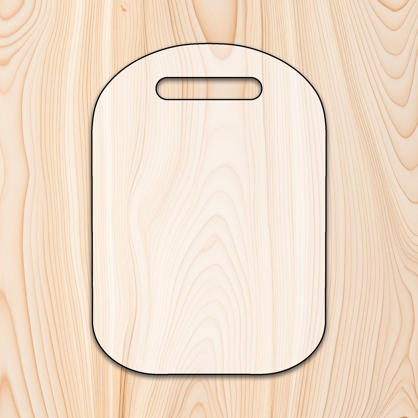 Modern Rounded Cutting Board or Charcuterie Board Acrylic Router Template