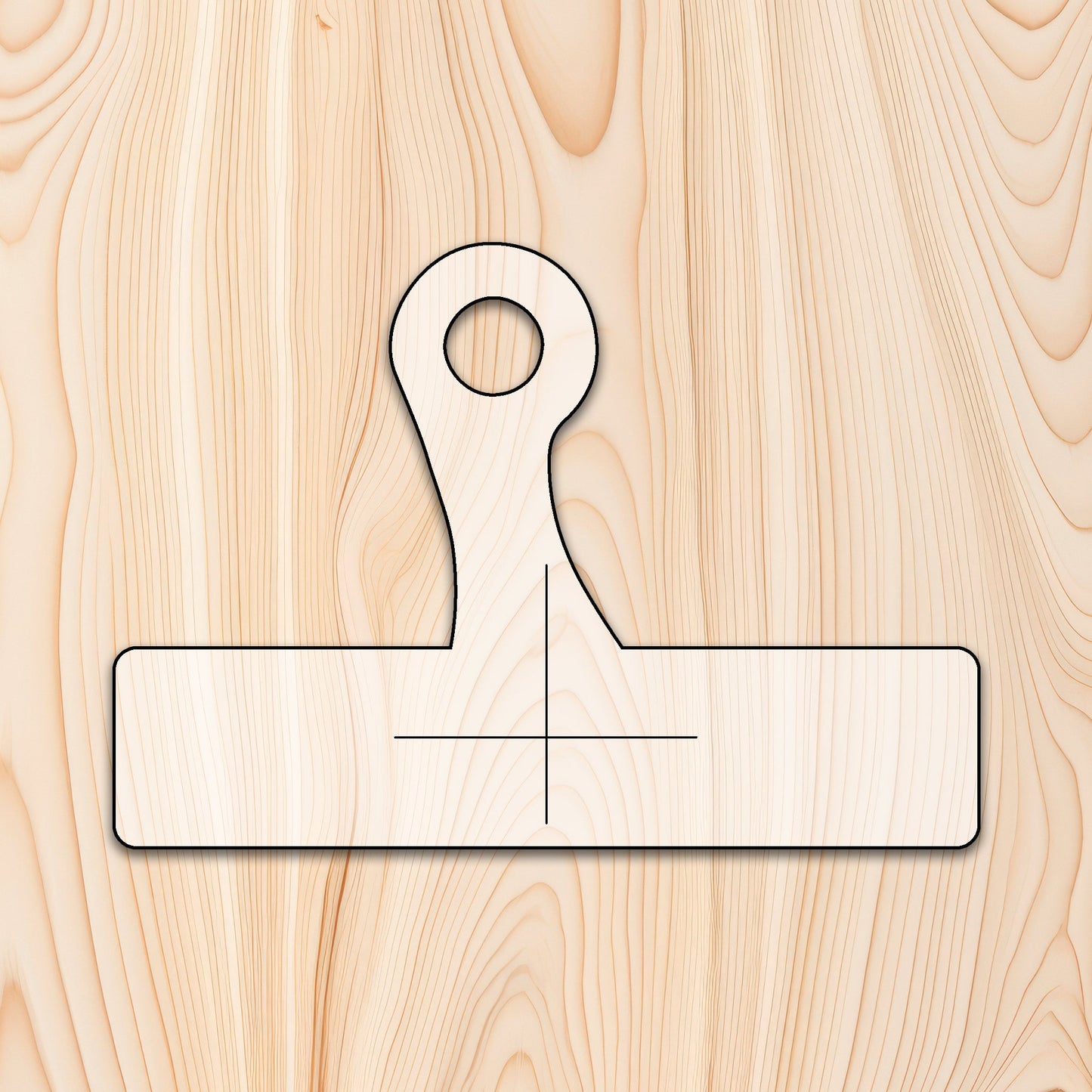 Natural Shaped Cutting Board or Charcuterie Board Handle Acrylic Router Template