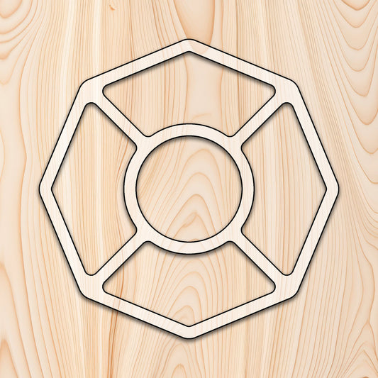 Octagon 5 Recessed Pocket Tray Acrylic Router Template