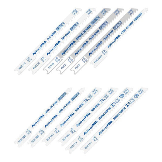 Diablo PJU12BC AvantiPRO U-Shank Jig Saw Blade Set for Wood & Metal (12-pieces)