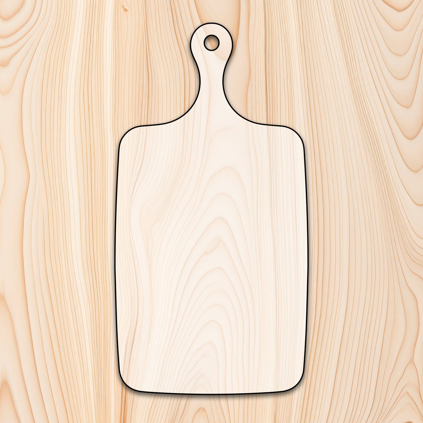 Paddle Style Cutting Board or Charcuterie Board Acrylic Router Template