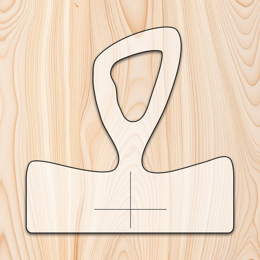 Pointed Loop Cutting Board or Charcuterie Board Handle Acrylic Router Template