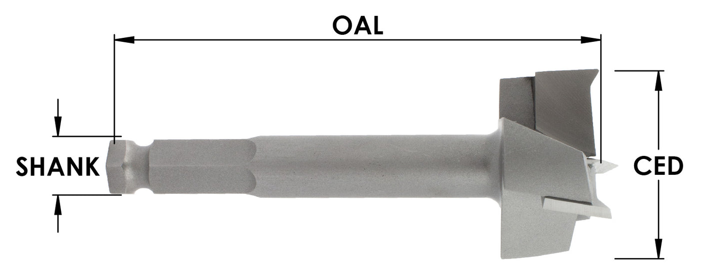 C/T 3 Wing Drill X 1/2 Cd X 1/2 Sh X 6 Oal