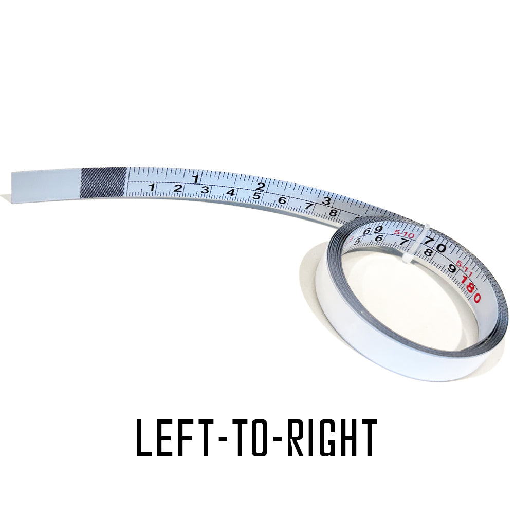 Self Adhesive Measuring Tape | 70.8" (180cm) Length Dual Measurement Rule - Norfolk Wood Shop