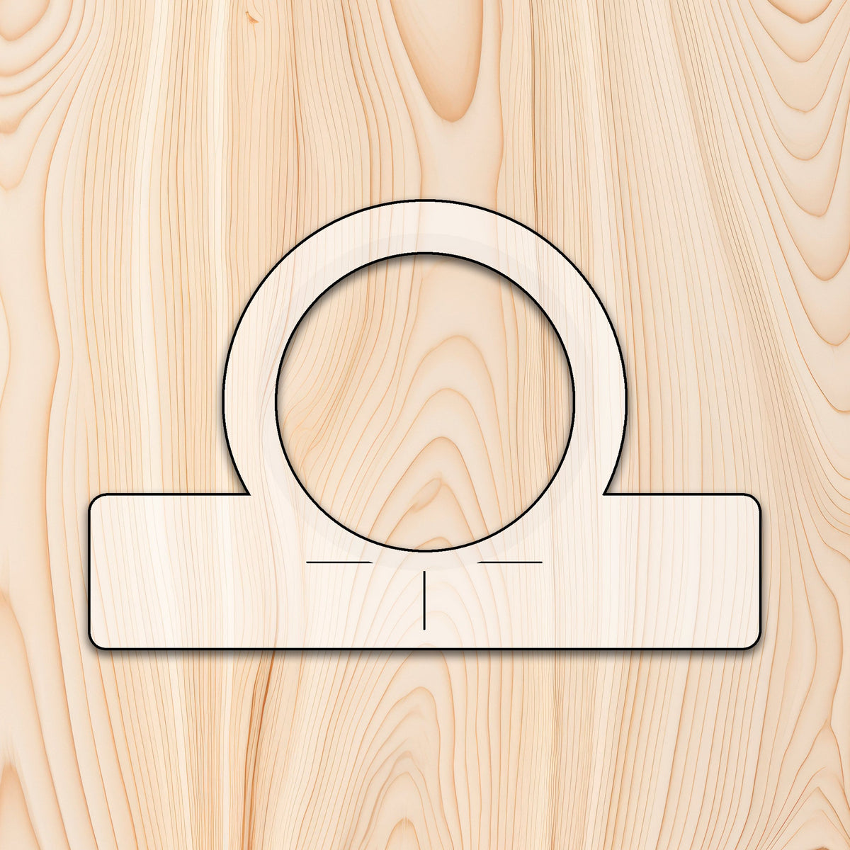 Round Handle Cutting Board or Charcuterie Board Handle Acrylic Router Template