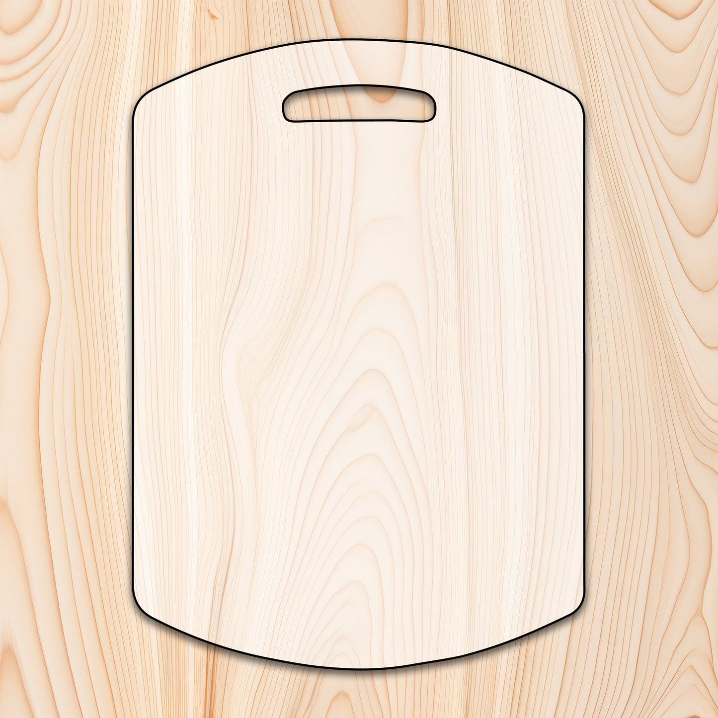 Rounded Edge Cutting Board or Charcuterie Board Acrylic Router Template