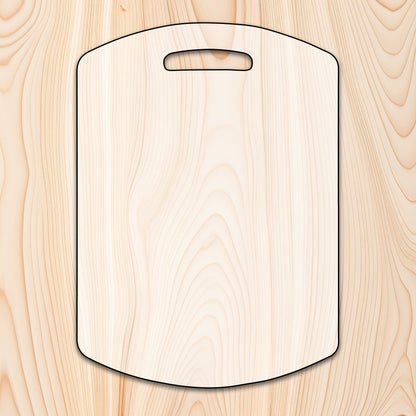 Rounded Edge Cutting Board or Charcuterie Board Acrylic Router Template