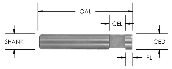 Sc Dado Trim (Bulk Qty 100): 1/4 Cd X 1/4 Cl X 1/4 Shk X 1-1/2 Oal : Flush Angle 1/8 Pl