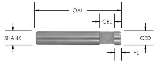 Sc Dado Trim (Bulk Qty 100): 1/4 Cd X 1/4 Cl X 1/4 Shk X 1-1/2 Oal : Flush Angle 1/8 Pl