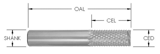 Sc Fiberglass Bit 3/8 Cd X 7/8 Cl X 3/8 Sh