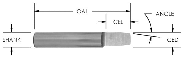 Sc 7 Deg Bevel Trim 1/4 Cl X 2 Oal Double Ended