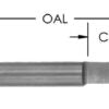 Sc 90 Deg V-Groove 1/4 Cd X1/8 Cl (B) X 5/16 Cl (A)