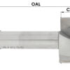 C/T Rnose Bit 7/16 Rad X 7/8 Cd X 3/4 Cl X 2-1/2