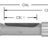 2 Fl Ins. Temp Bit, 3/4" Ced X 30Mm Cel X 1/2 Sh