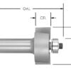 C/T Cove Bit 5/8 Rad X 1 3/4 Cd X 3/4 Cl-1/2 Shk