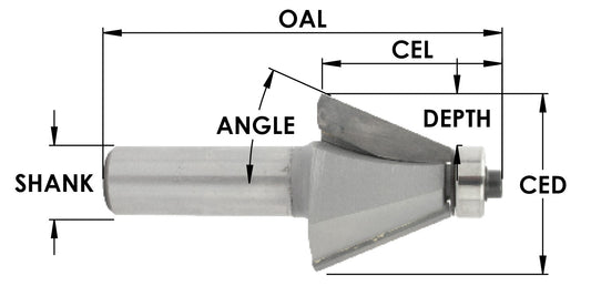 C/T Keyhole X 3/8 Ld X 3/8 Clx 1/4 Sh X 1-1/2 Oal