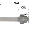 C/T Overhang Bit 1/16 O Hang X 3/8 Cd X 1/4" Shk