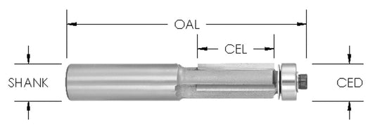 C/T 3Fl Trim 1/2 Cd X 1/2 Cl X 1/4 Sh X 2-3/8 Oal