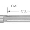 C/T 3 Fl Flush Trim 1/2 Cd X 1" Cl X 1/2" Shk