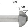 C/T 1/2" Lam Trim W/Euro Sq Teflon Brg X 1/4 Sh