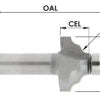 C/T Classical Pattern 1 3/16 Cd X 9/16 Cl X 1/2 Shk X 1/4 Rad