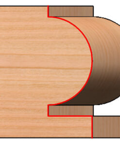 C/T Edge Beading 1/4 Rad X 1/2 Bead Dia