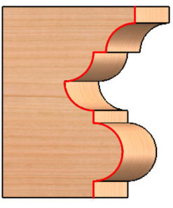 C/T Classical Multi-Form 7/32" Rad X 2 1/4"