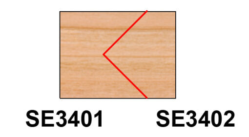 C/T Edge Banding 1Pc ("B") X 1-17/32 Ced X 25/32 Cl X 1/2 Shk X 3-1/16 Oal