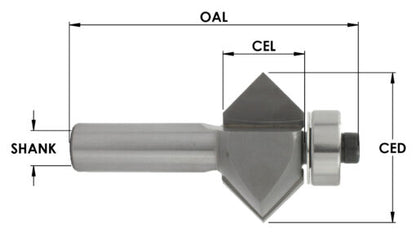 C/T Edge Banding 1Pc ("A") X 1-1/2 Ced X 25/32 Cl X 1/2 Shk X 2-7/8 Oal